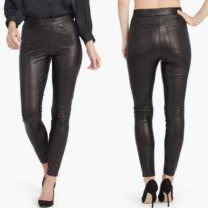 SPANX Faux Leather Like Ankle Skinny Pants S NWOT